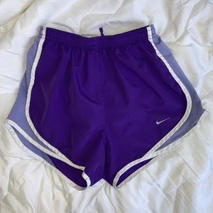 Women’s Purple Dri-FIT Nike Athletic Shorts